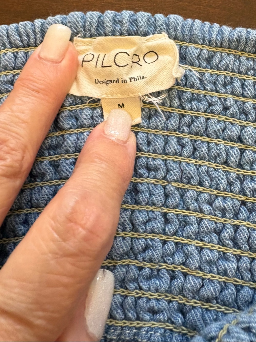 Pilcro Reese 100% Cotton
Smocked Midi Skirt medium - Picture 8 of 16